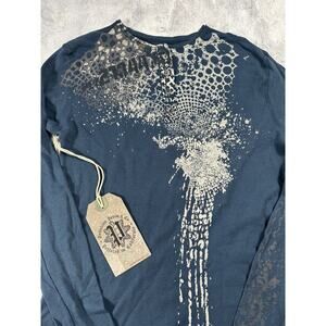 Pollution Blue Y2K Thermal Long Sleeve Shirt